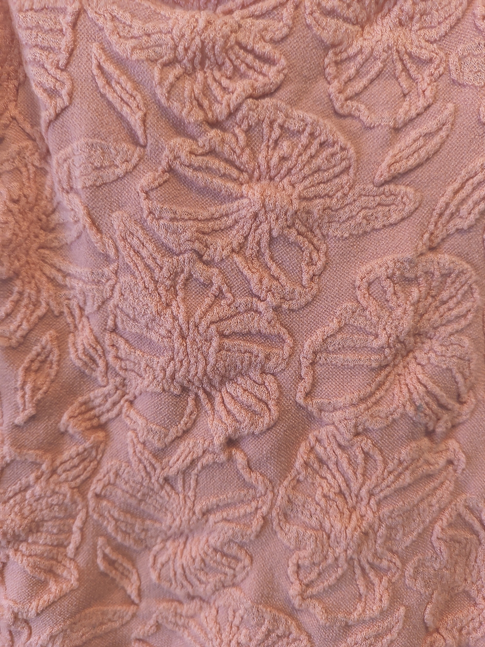 By Anthropologie Dusty Pink Textured Floral Tank L/XL - Picture 3 of 6